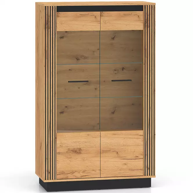 Vitrin Urso 05 Tölgy Craft Aranysárga/Fekete