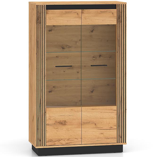 Vitrin Urso 05 Tölgy Craft Aranysárga/Fekete