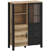 Vitrin 2d3s Derby C Light + Black