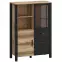 Vitrin 2d3s Derby C Light + Black