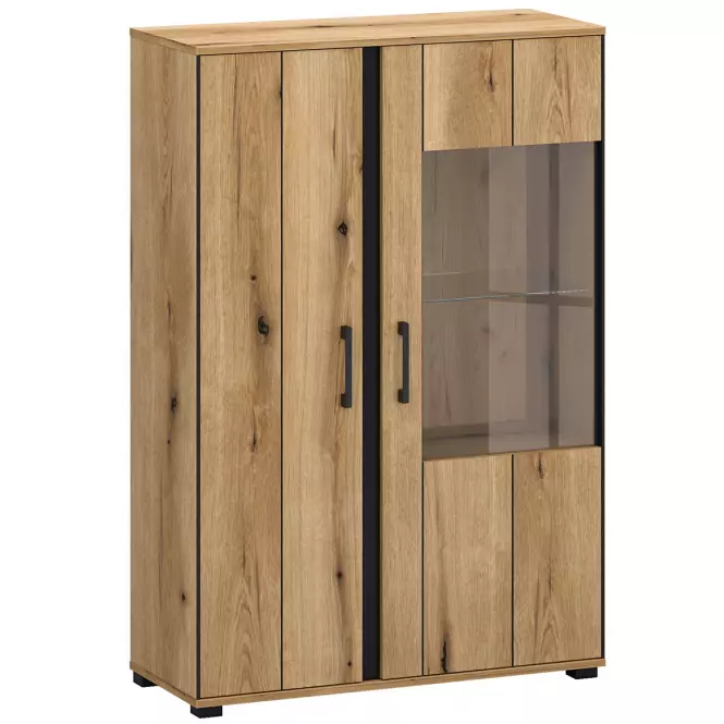 Vitrin 2d3s Kendal C Light + Black