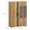Vitrin 2d3s Kendal C Light + Black,2