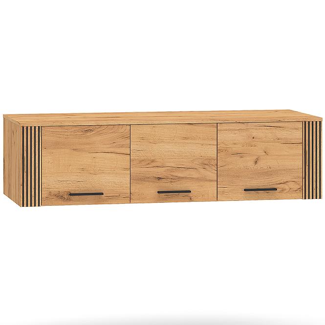 Szekrény Urso 11 3d Tölgy Craft aranysárga/fekete