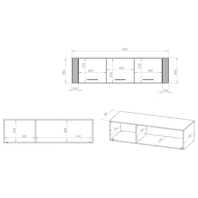 Szekrény Urso 11 3d Tölgy Craft aranysárga/fekete,2