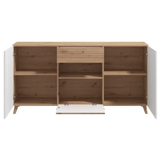 Komód Bretagna Artisan/Fehér 11012052