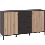 Komód Correze Fekete/Artisan 11013540