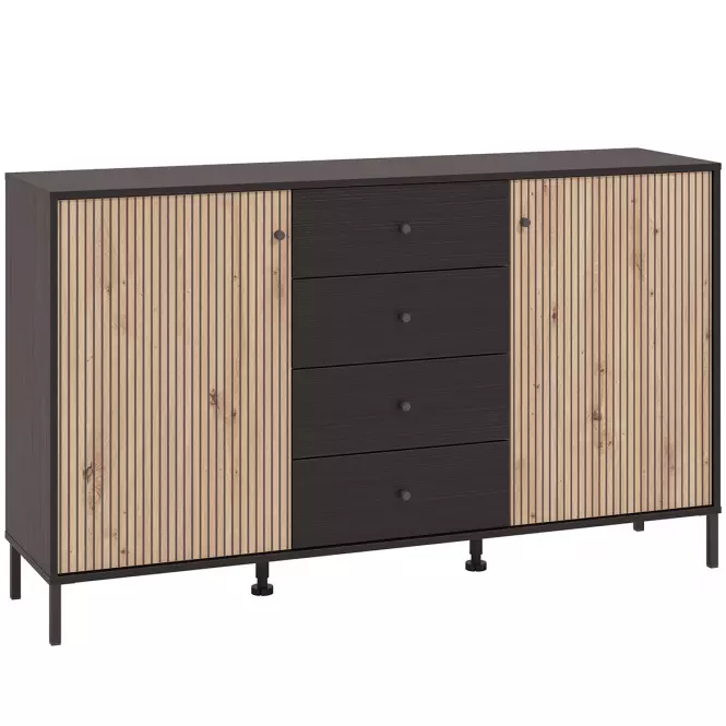 Komód Correze Fekete/Artisan 11013540