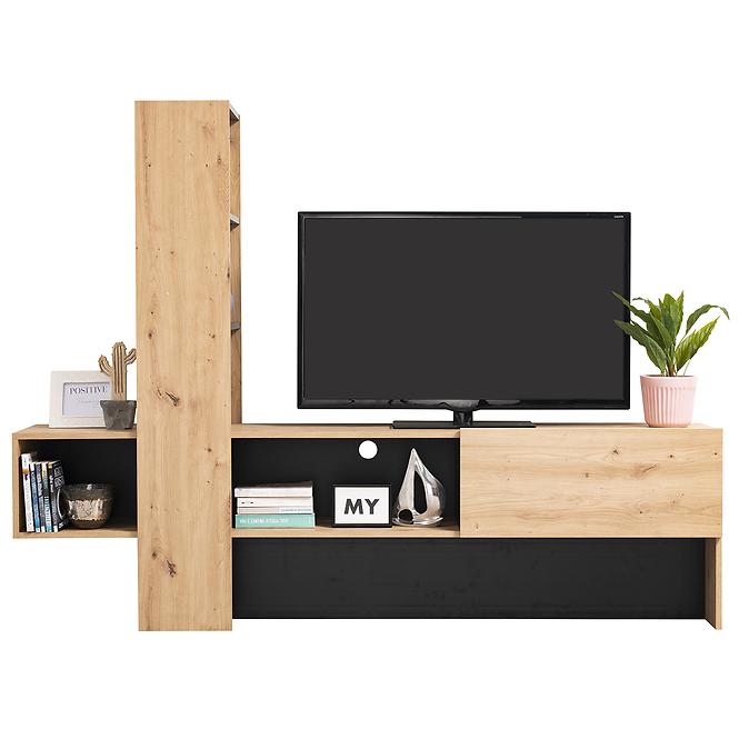 Szekrény Orense Artisan/Fekete 11008243