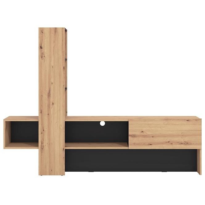 Szekrény Orense Artisan/Fekete 11008243