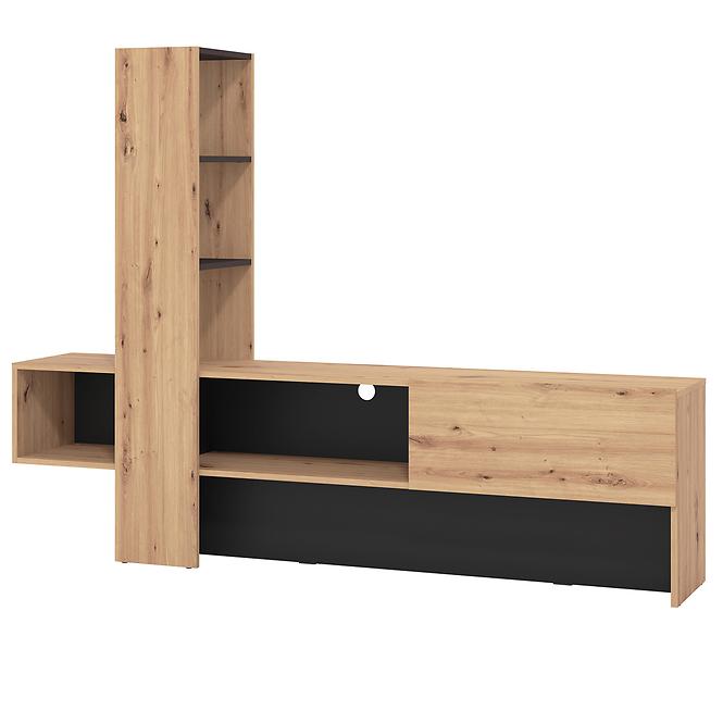 Szekrény Orense Artisan/Fekete 11008243