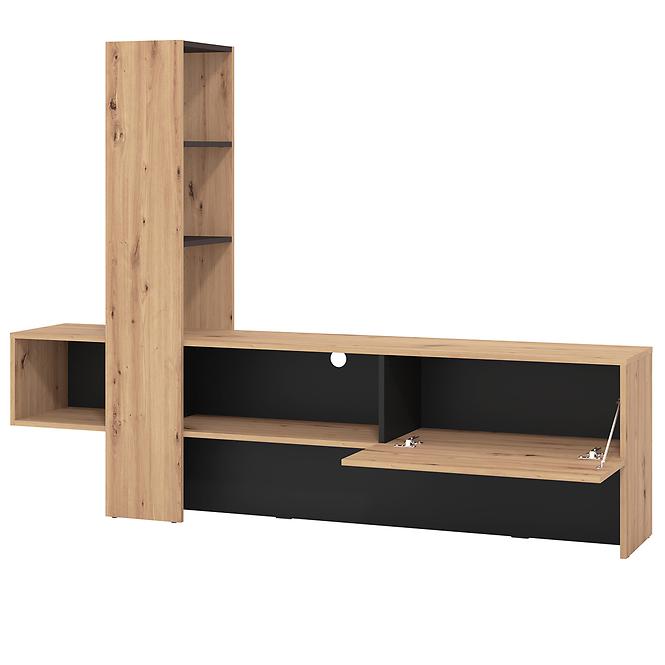 Szekrény Orense Artisan/Fekete 11008243