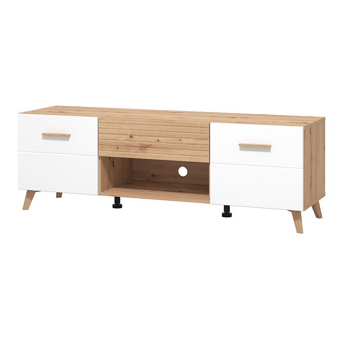 Szekrény Bretagna Artisan/Fehér 11012053