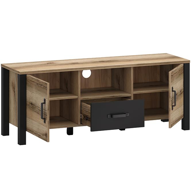 Szekrény 2d1s Derby B Light + Black,3