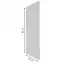 Alsó oldalsó panel Arosa 820x545 fehér,2