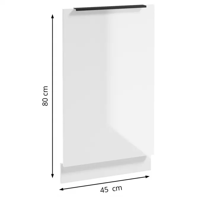 Ajtó mosogatógéphez Basti B45 45x80x2 1D0S fehér,2