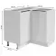 Sarok konyhaszekrény Basti B90 90x84x90 2D0S 8NN fehér,2