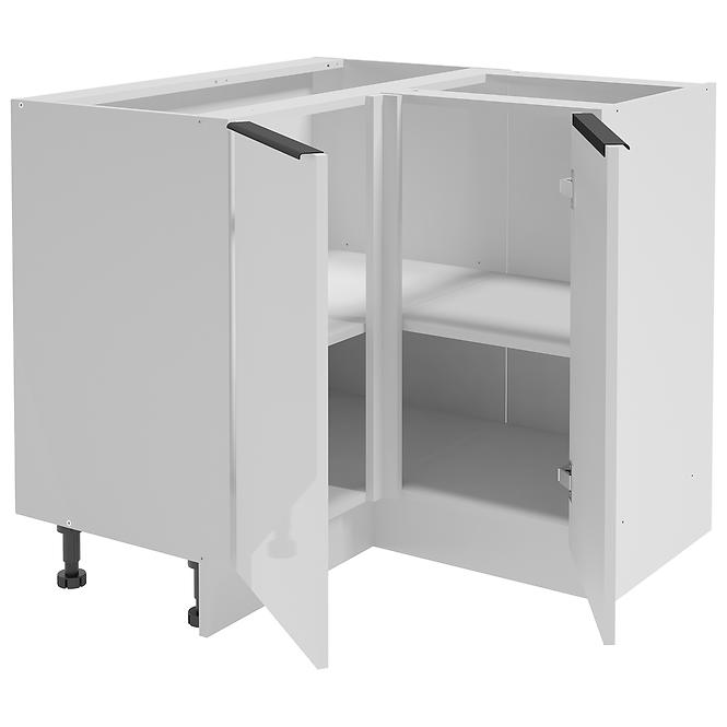 Sarok konyhaszekrény Basti B90 90x84x90 2D0S 8NN fehér