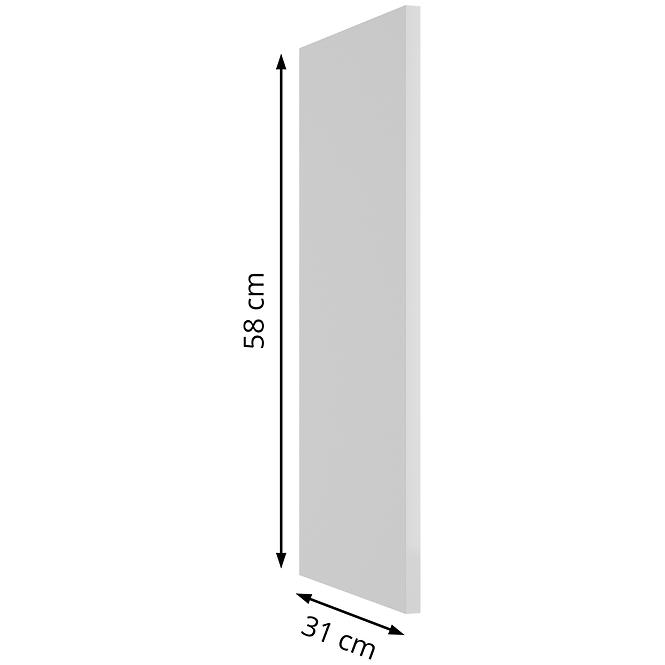 Felső oldalsó panel Arosa 580x290 fehér   