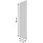 Felső oldalsó panel Arosa 580x290 fehér   ,2