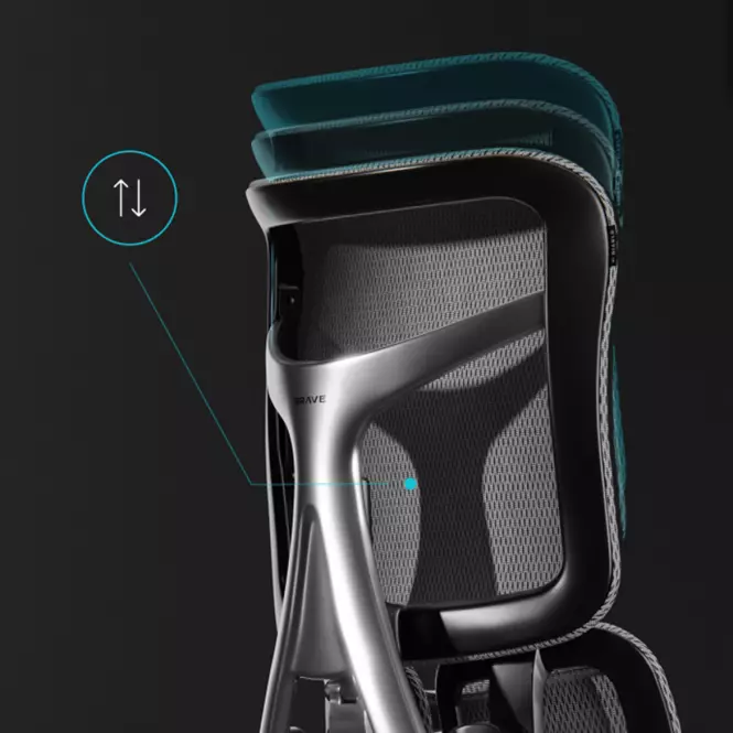 Irodai szék Brave V-Kinetic Fekete