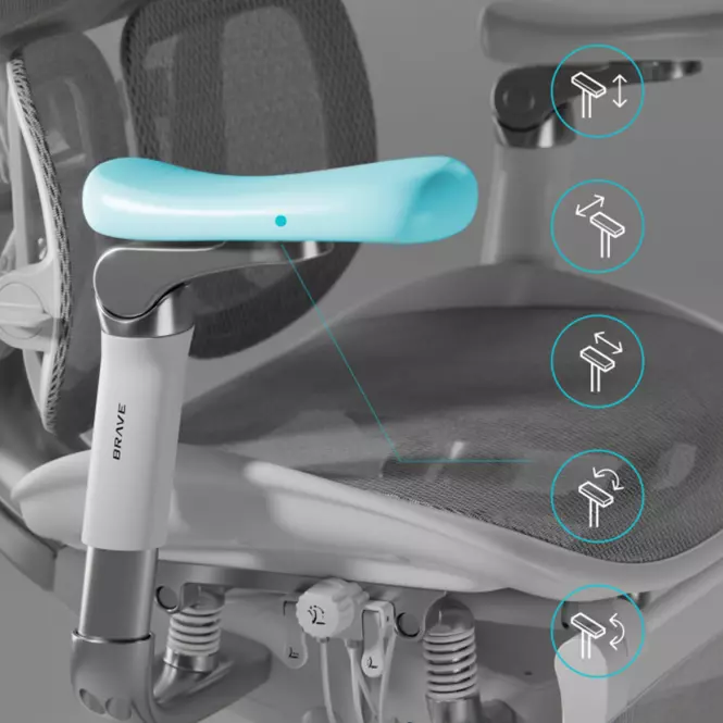 Irodai szék Brave V-Kinetic Šedá