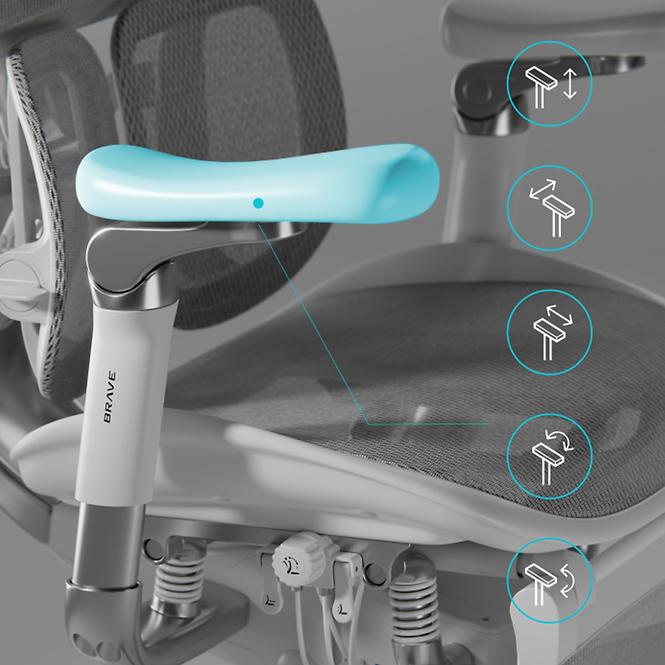 Irodai szék Brave V-Kinetic Šedá