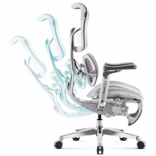 Irodai szék Brave V-Kinetic Šedá,4