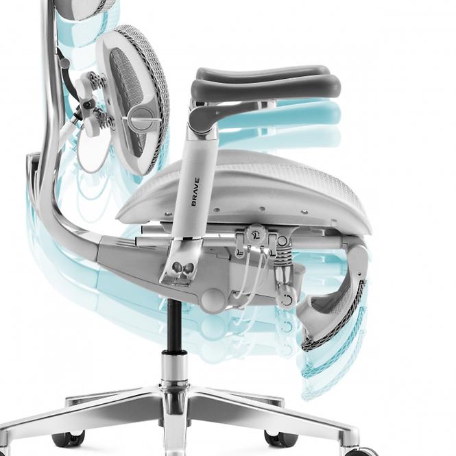 Irodai szék Brave V-Kinetic Šedá,5