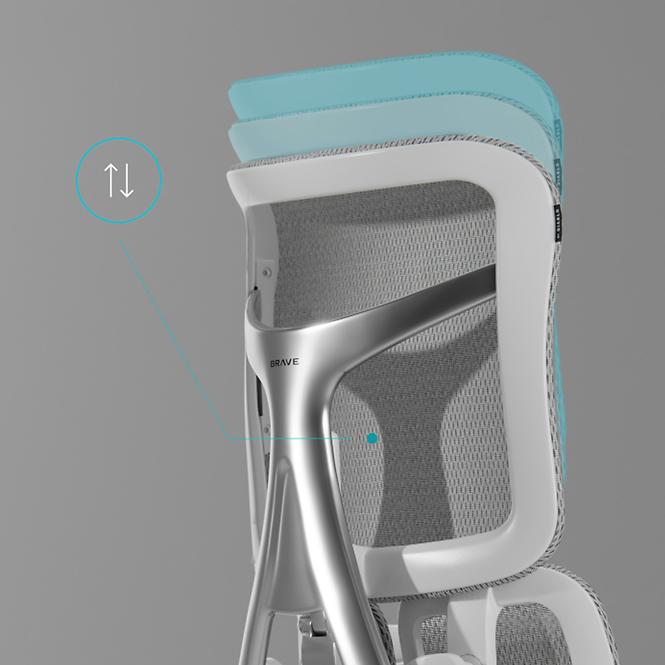 Irodai szék Brave V-Kinetic Šedá
