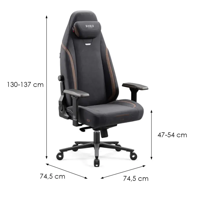 Gamer szék Diablo X-Eye 2.0 Fekete,2