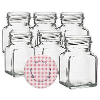 Üvegek 150 ml, 6 db + kupak
