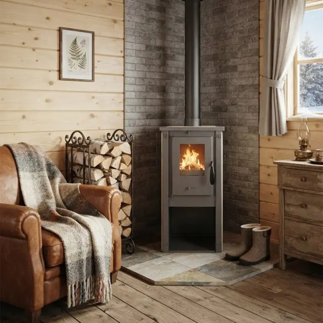 Acél Kályha Okta M 3,9 kW