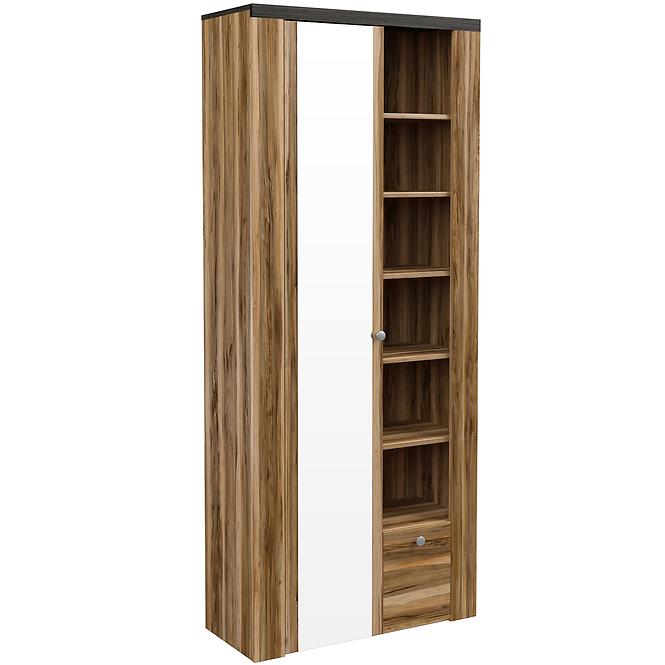 Szekrény Larona 1D 1S 87 satin nussbaum