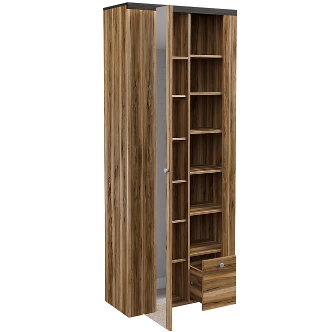 Szekrény Larona 1D 1S 87 satin nussbaum