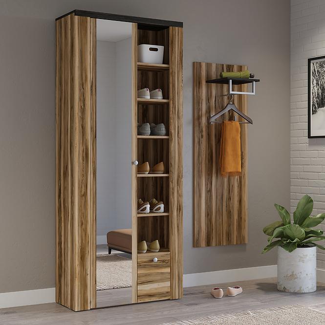 Szekrény Larona 1D 88 satin nussbaum