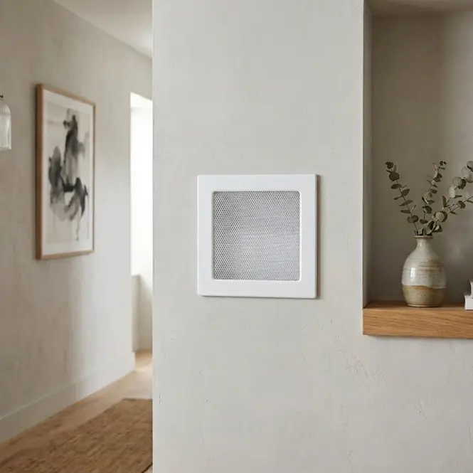 Kéményrács fehér redőnyök nélkül 17X17 4F1717OW