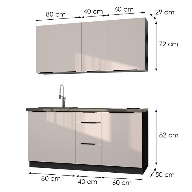 Konyhabútor Arona 180cm  konyhai munkalap nélkül