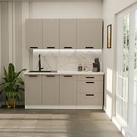 Konyhabútor Luna Claygrey/Fehér 180cm  konyhai munkalap nélkül 