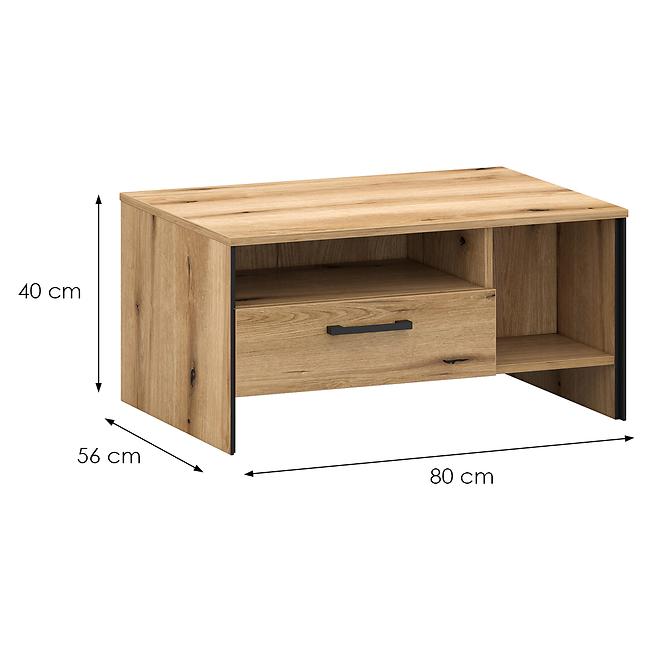Dóhányzóasztal 1s Kendal T2 Light + Black,2