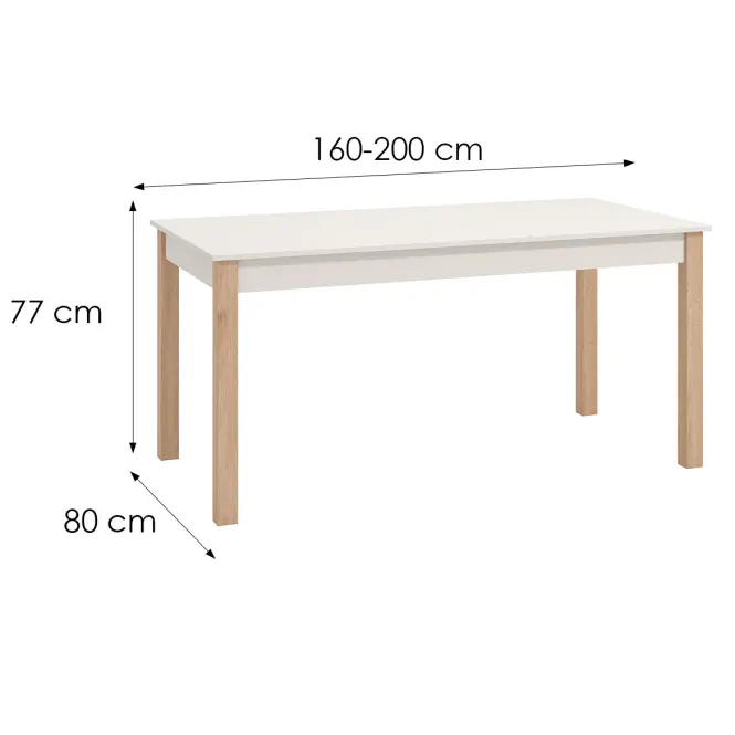 Asztal Belfort 160x80 Kashmir 11013553