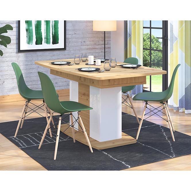 Asztal Bretagna Artisan/fehér 11012139,8