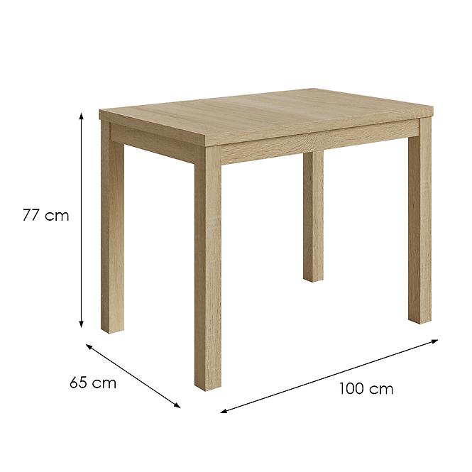 Asztal Rubin 100x65 Sonoma,2