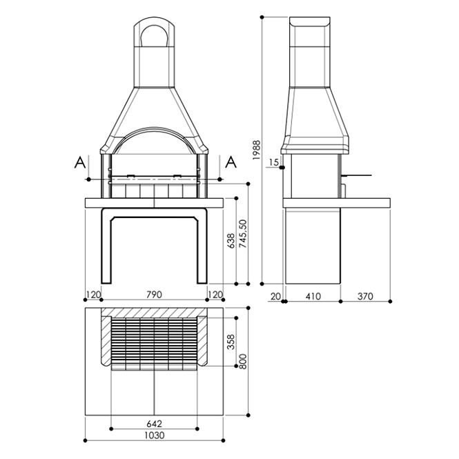 Beton grill PIave