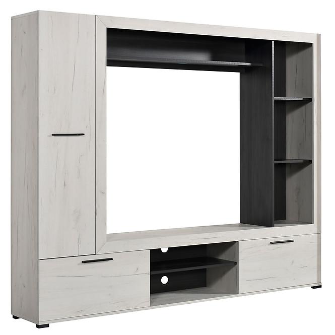 Nappali Bútor Lorca Fehér Tölgy/Fekete 11008353