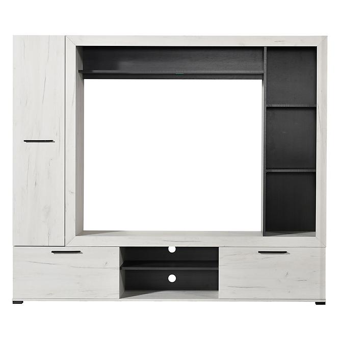 Nappali Bútor Lorca Fehér Tölgy/Fekete 11008353
