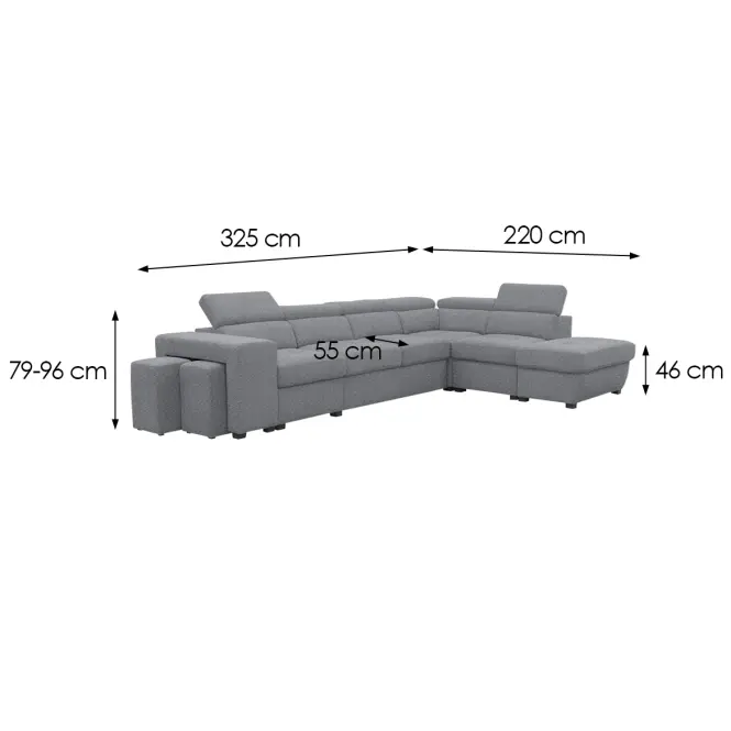 Sarokgarnitúra szett Positano 2XPUFA+B+1+2F+R+1+OTM Antology 18 SZ,7