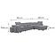 Sarokgarnitúra szett Positano 2XPUFA+B+1+2F+R+1+OTM Antology 18 SZ,7