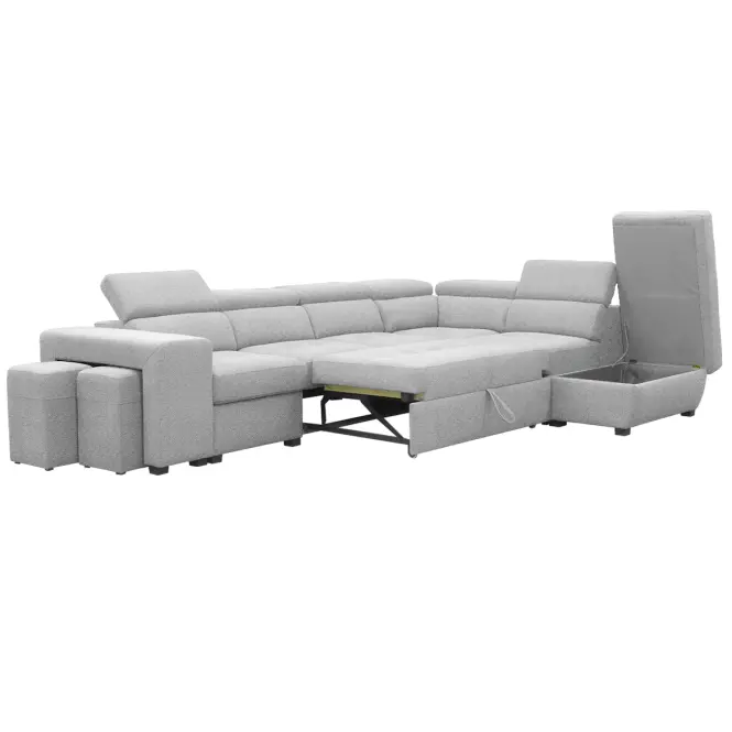Sarokgarnitúra szett Positano 2XPUFA+B+1+2F+R+1+OTM Antology 15 SZ,2