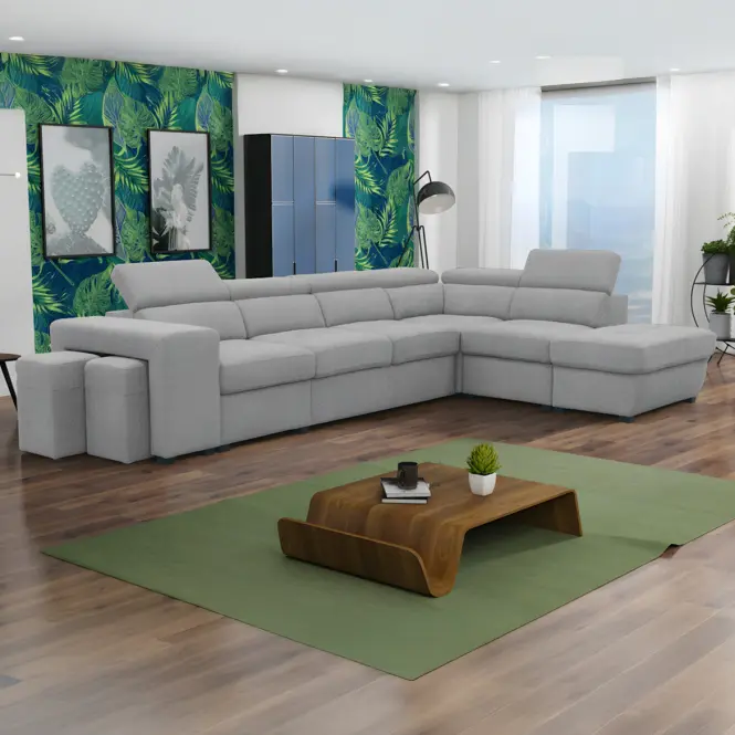 Sarokgarnitúra szett Positano 2XPUFA+B+1+2F+R+1+OTM Antology 15 SZ,6