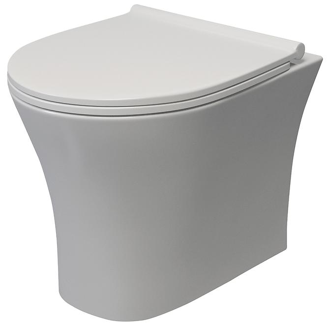 Függő WC-csésze Zara Round Rimless szabadon ejtő deszka